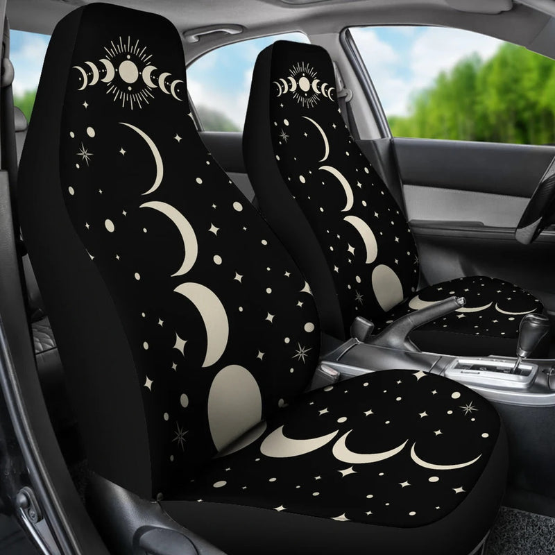 Witchy Moon Phases Car Seat Covers Nearkii