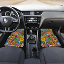 Colorful Flowers Hippie Car Floor Mats Car Accessories Nearkii