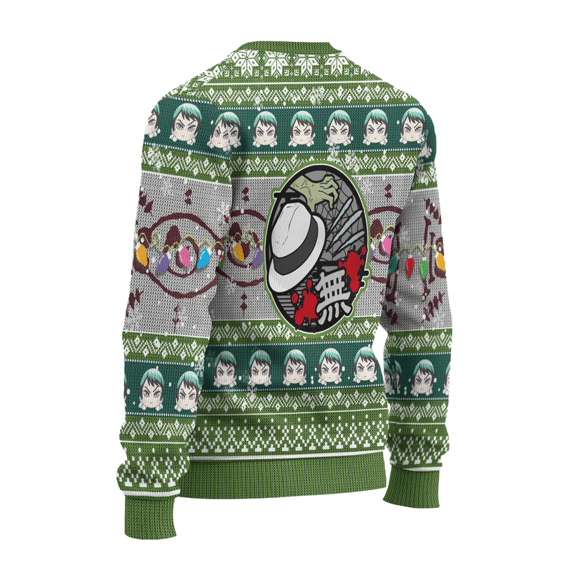 Demon Slayer Yushiro Anime Ugly Christmas Sweater Xmas Gift