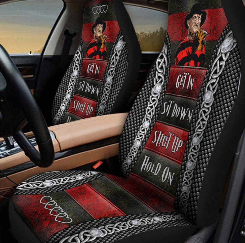 Freddy Krueger Sweet Dreams Get In Sit Down Shut Up Hold On Car Seat Cover Nearkii