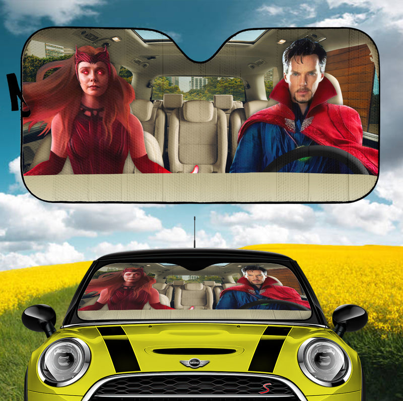 Dr Strange And Wanda Car Auto Sunshades Nearkii