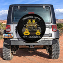 Hanging With My Duckies Yellow Jeep Car Spare Tire Covers Gift For Campers Nearkii