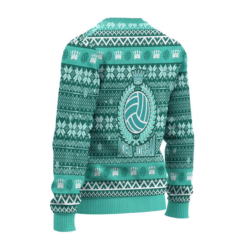 Aoba Johsai High Ugly Christmas Sweater Haikyuu Anime Xmas Gift Nearkii