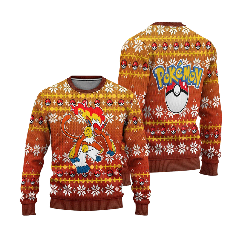 Pokemon Infernape Anime Ugly Christmas Sweater Xmas Gift