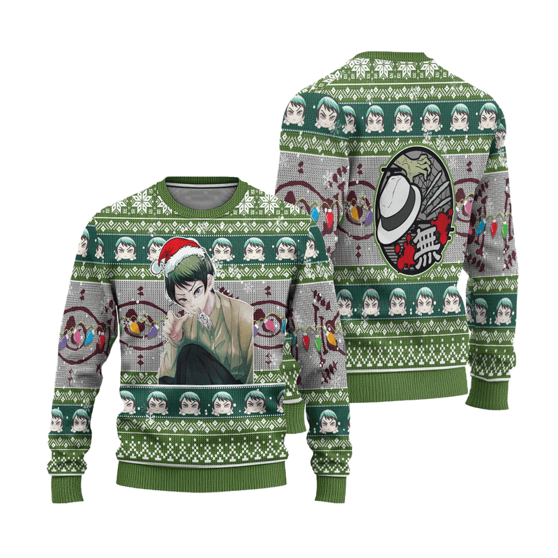 Demon Slayer Yushiro Anime Ugly Christmas Sweater Xmas Gift