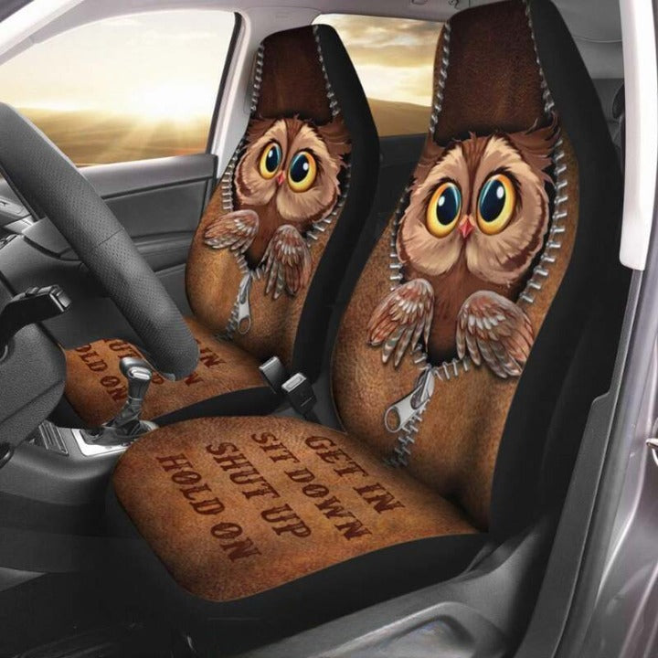 Owl Get In Sit Down Shut Up Hold On Car Seat Covers Nearkii