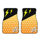Demon Slayer Car Floor Mats Anime Zenitsu Agatsuma Car Accessories Nearkii