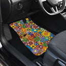 Colorful Flowers Hippie Car Floor Mats Car Accessories Nearkii