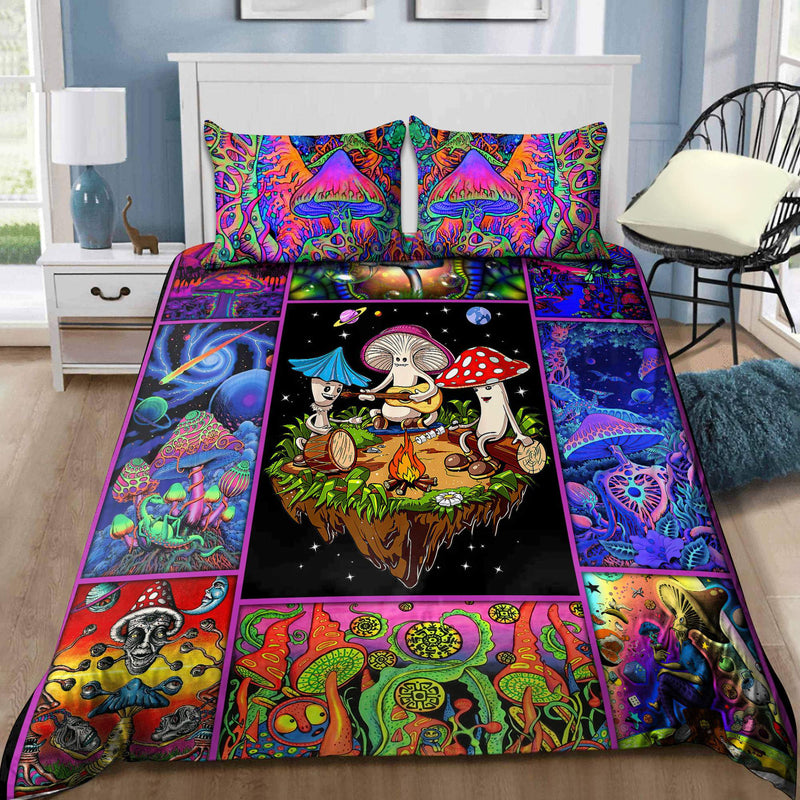 Colorful Mushroom Hippie Bedding Set Nearkii