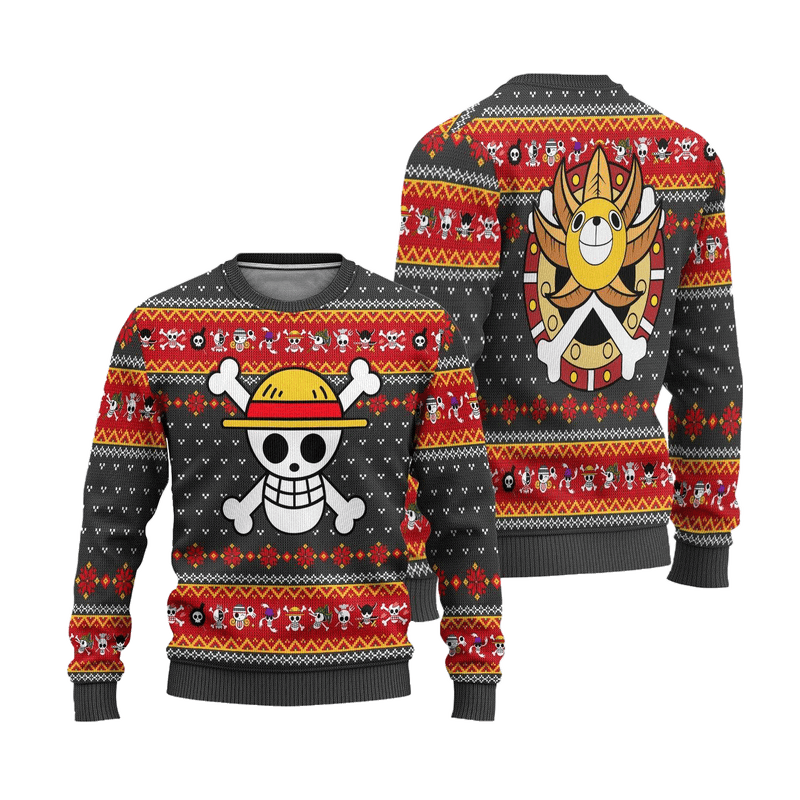 One Piece Anime Ugly Christmas Sweater Symbol Xmas Gift Nearkii