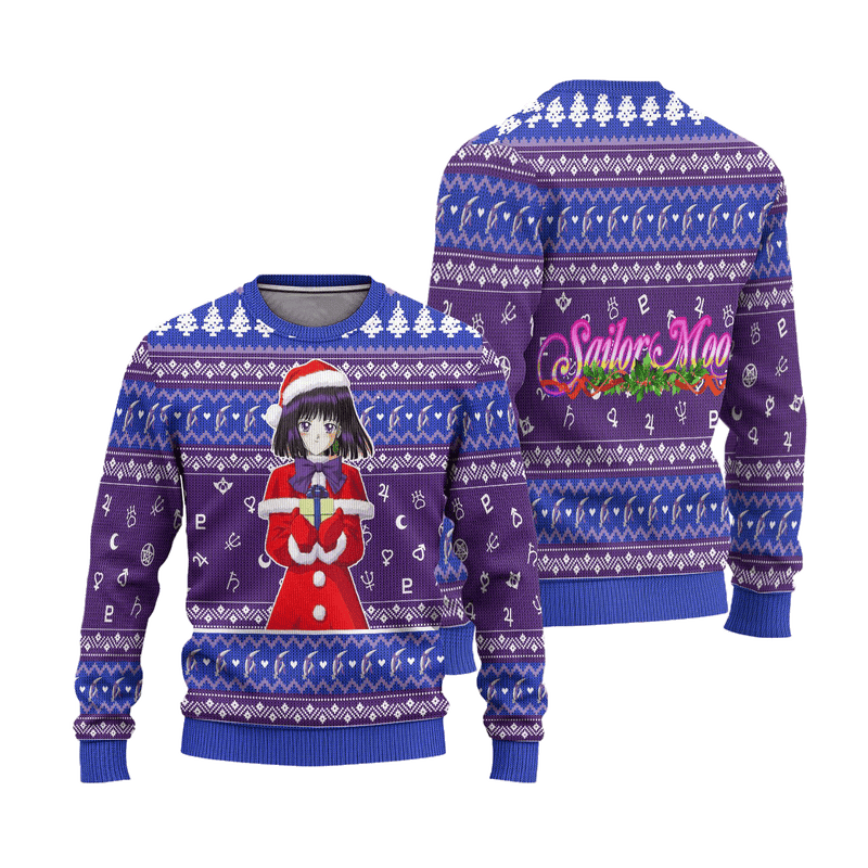 Sailor Saturn Ugly Christmas Sweater Sailor Moon Anime Xmas Gift Nearkii