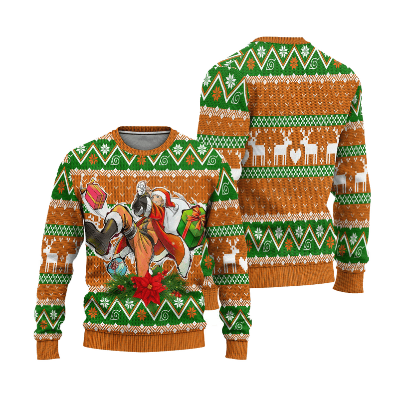 Naruto Uzumaki Ugly Christmas Sweater Custom Anime Xmas Gift Nearkii