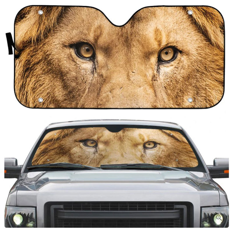 Through The Eyes Of A Lion Custom Car Auto Sun Shades Windshield Accessories Decor Gift Nearkii