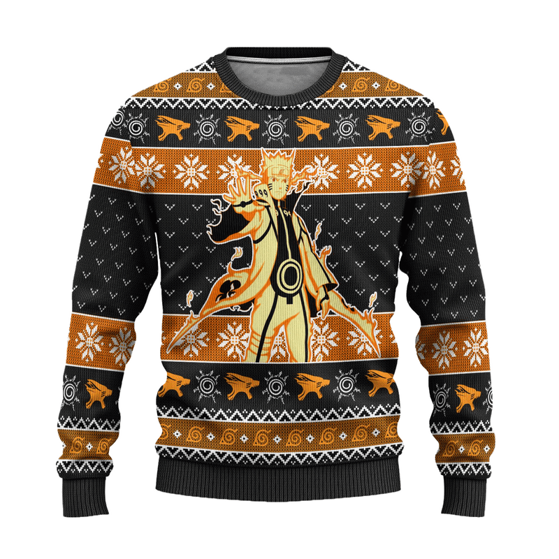 Naruto Kurama Nine Tails Anime Ugly Christmas Sweater Xmas Gift Nearkii