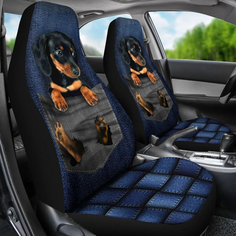 Dachshund Cute Custom Car Seat Covers Nearkii