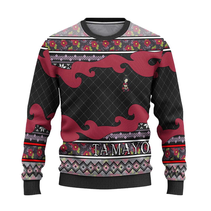 Tamayo Anime Ugly Christmas Sweater Demon Slayer Chibi Xmas Gift Nearkii