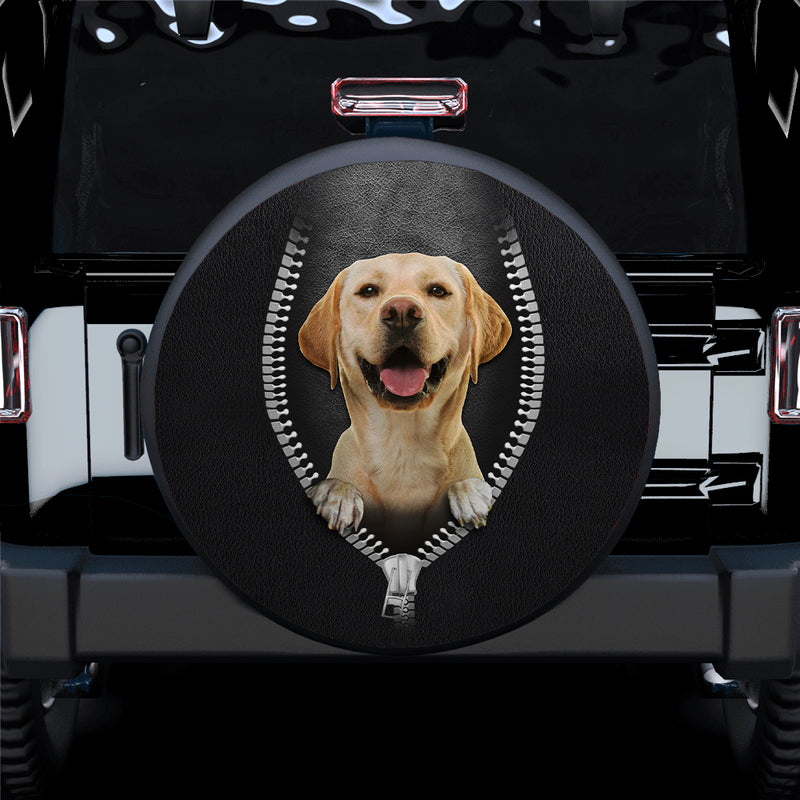 Labrador Retriever Zipper Car Spare Tire Covers Gift For Campers Nearkii