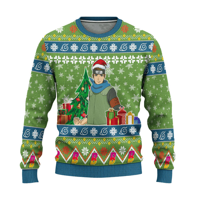 Konohamaru Sarutobi Anime Ugly Christmas Sweater Custom Boruto Xmas Gift Nearkii