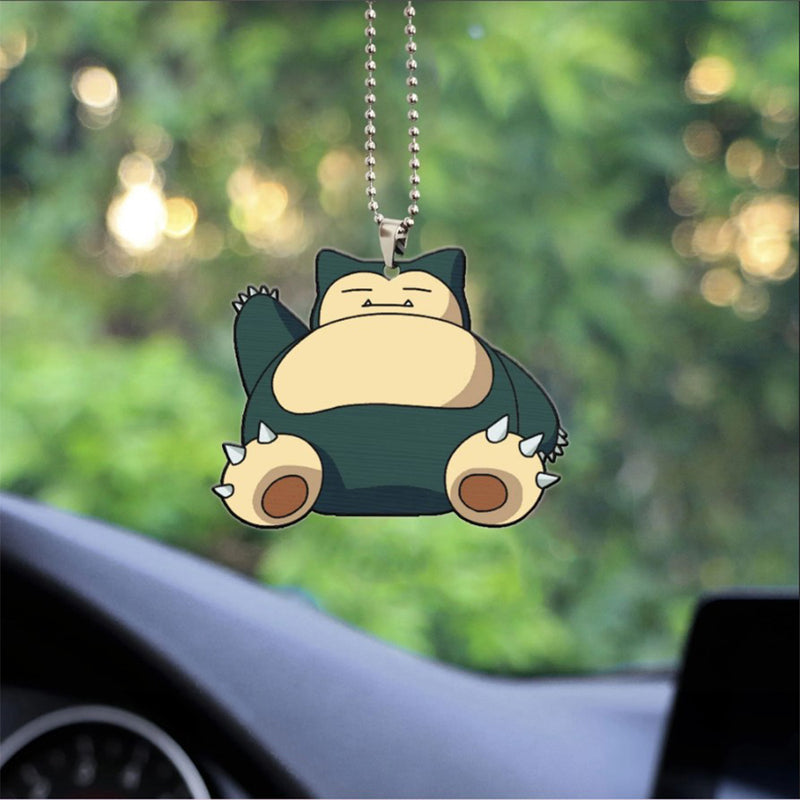 Snorlax Pokemon Car Ornament Custom Car Accessories Decorations Nearkii