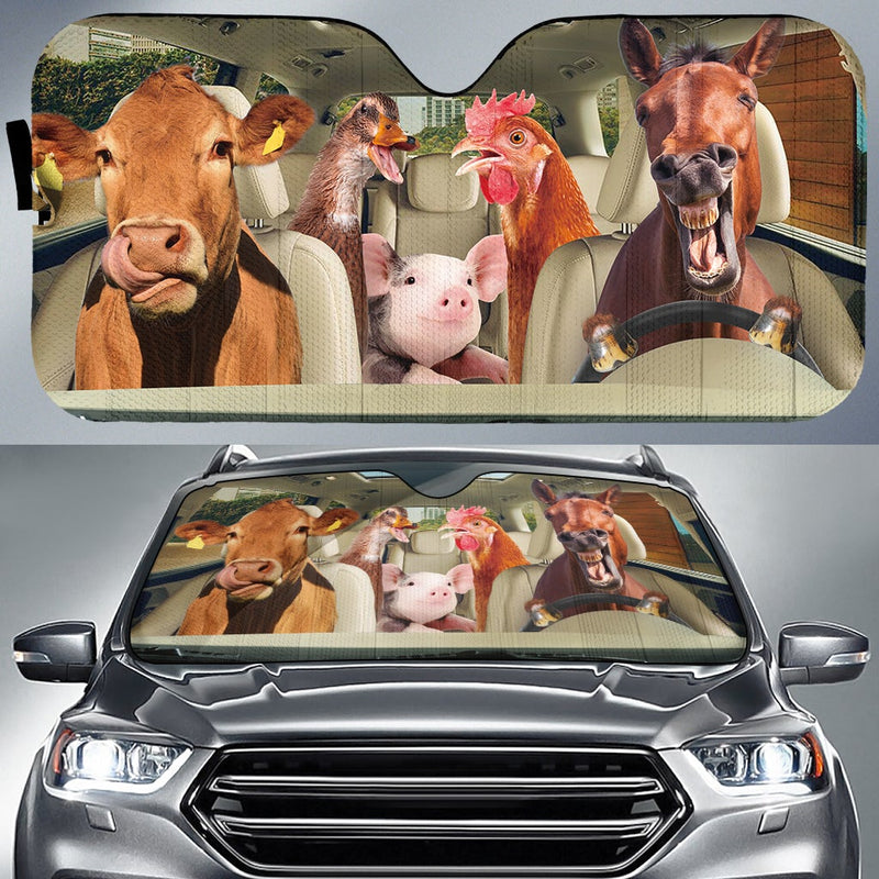 Driving Animals Car Auto Sunshades Nearkii