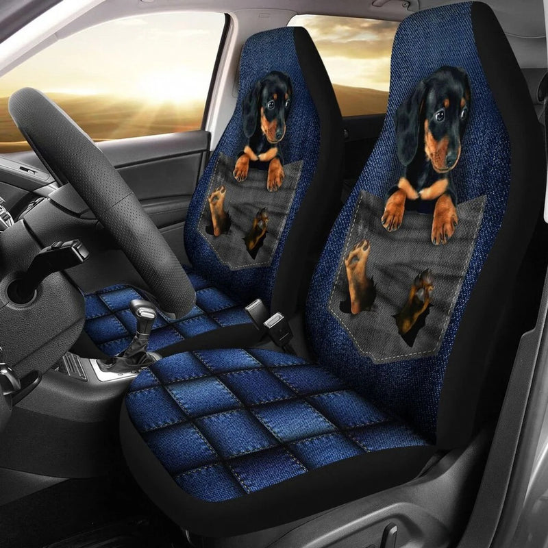 Dachshund Cute Custom Car Seat Covers Nearkii