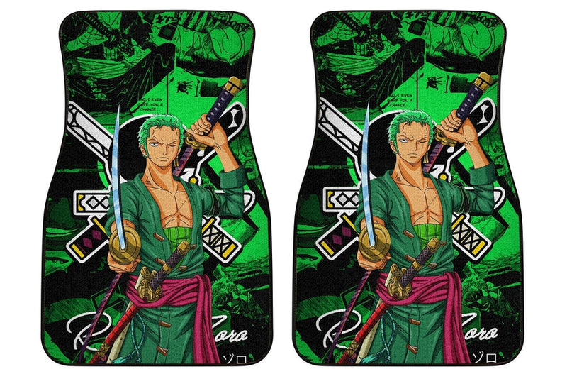 Roronoa Zoro Car Floor Mats Custom One Piece Anime Car Accessories Nearkii