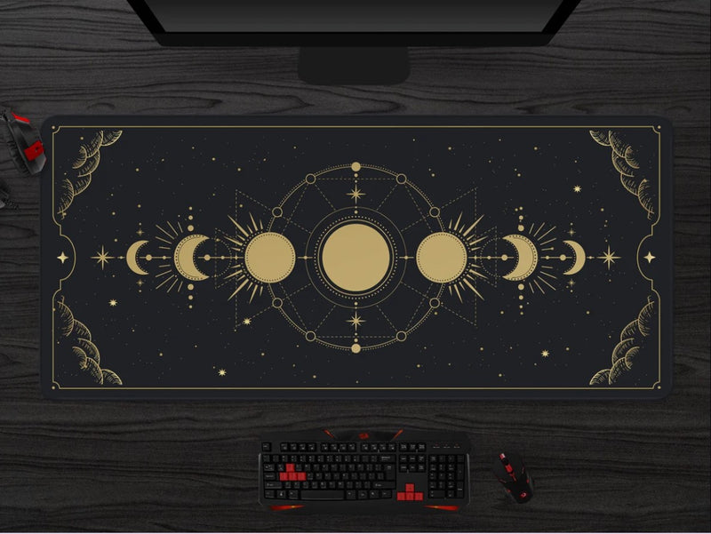 Moon Phases Mouse Mat Nearkii