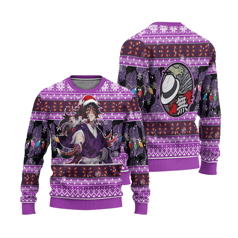 Demon Slayer Kokushibo Anime Ugly Christmas Sweater Xmas Gift Nearkii
