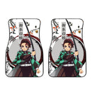 Demon Slayer Car Floor Mats Anime Tanjiro Japanese Style Car Accessories Nearkii