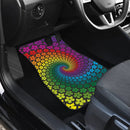 Hippie Flowers Pattern Car Floor MatsCar Accessories Nearkii