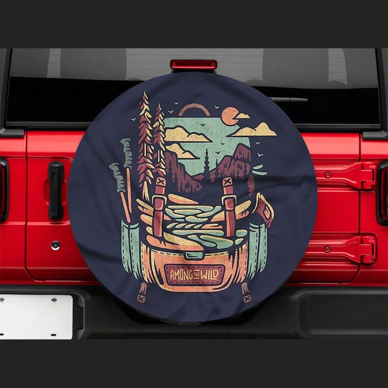 Amazing Of Wild Hippie Vintage Jeep Car Spare Tire Cover Gift For Campers Nearkii