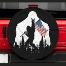 Funny Bigfoot Flag American Independence Day Jeep Car Spare Tire Cover Gift For Campers Nearkii