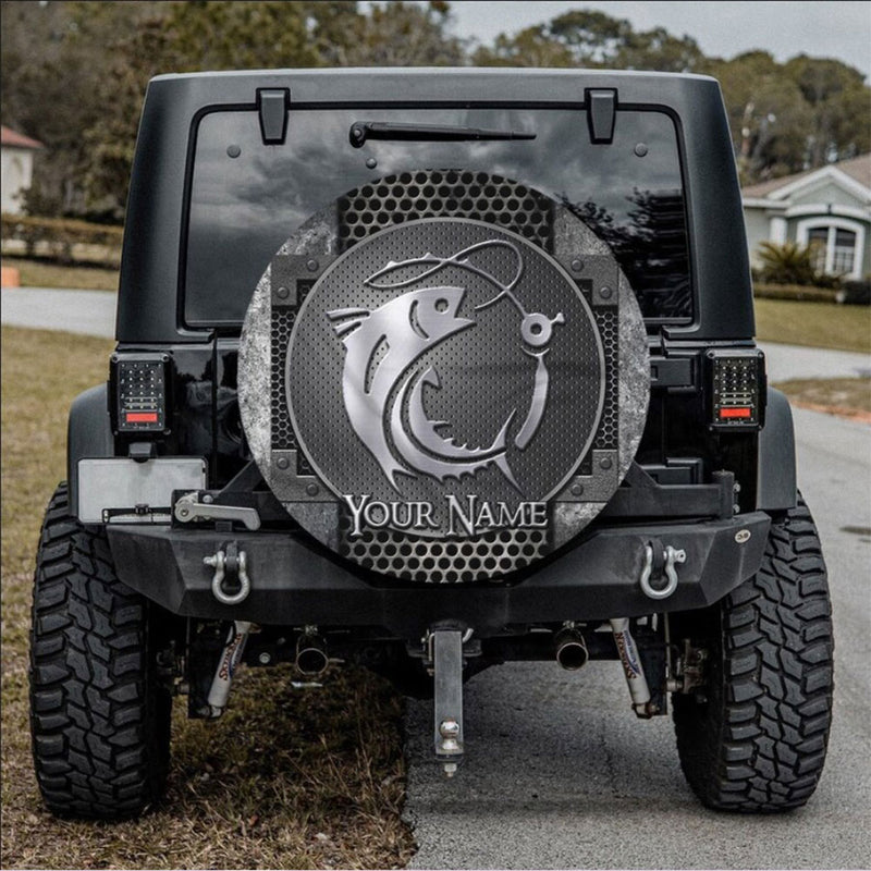 Fishing Fisherman Jeep Car Spare Tire Cover Gift For Campers Nearkii