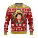 Luffy One Piece Anime Ugly Christmas Sweater Xmas Gift Nearkii