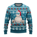 Pokemon Snorlax Anime Ugly Christmas Sweater Xmas Gift Nearkii
