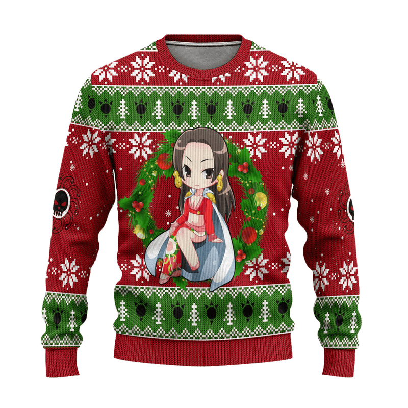 Boa Hancock One Piece Anime Ugly Christmas Sweater Xmas Gift Nearkii