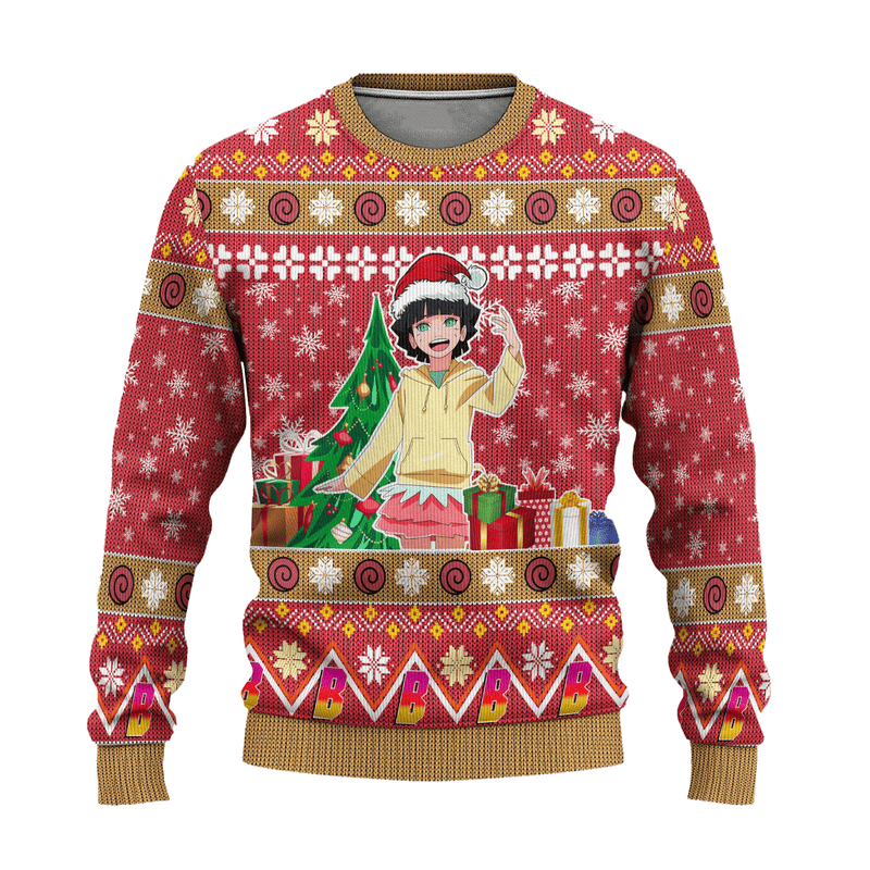 Himawari Uzumaki Anime Ugly Christmas Sweater Custom Boruto Xmas Gift Nearkii