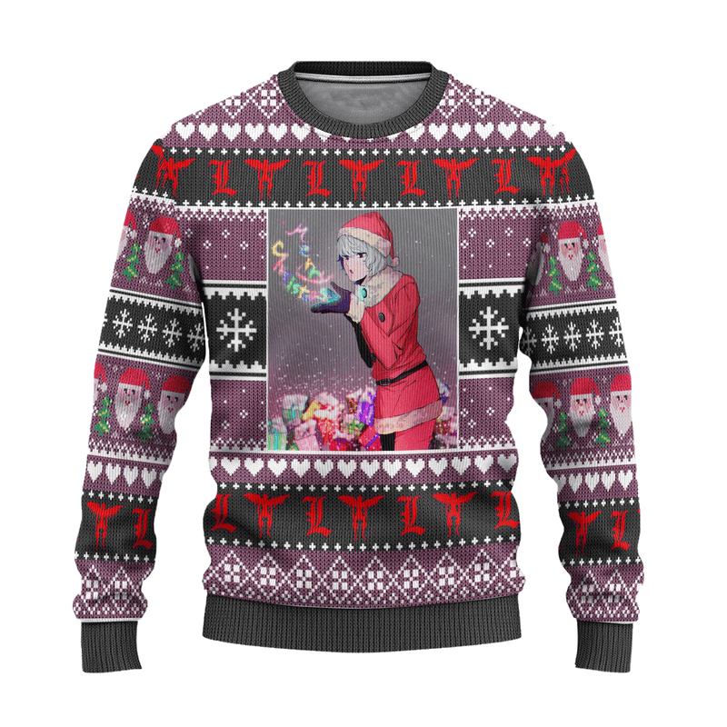 Near Anime Ugly Christmas Sweater Custom Death Note Xmas Gift Nearkii