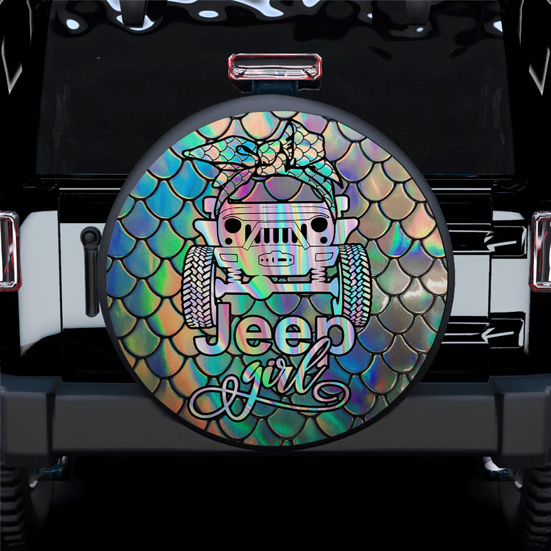 Mermaid Jeep Girl Car Spare Tire Covers Gift For Campers Nearkii