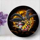 Giratina Pokemon Moonlight Wood Wall Clock Nearkii