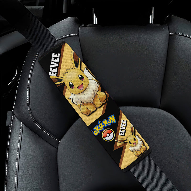 Eevee seat belt covers Anime Pokemon Custom Car Accessories Nearkii
