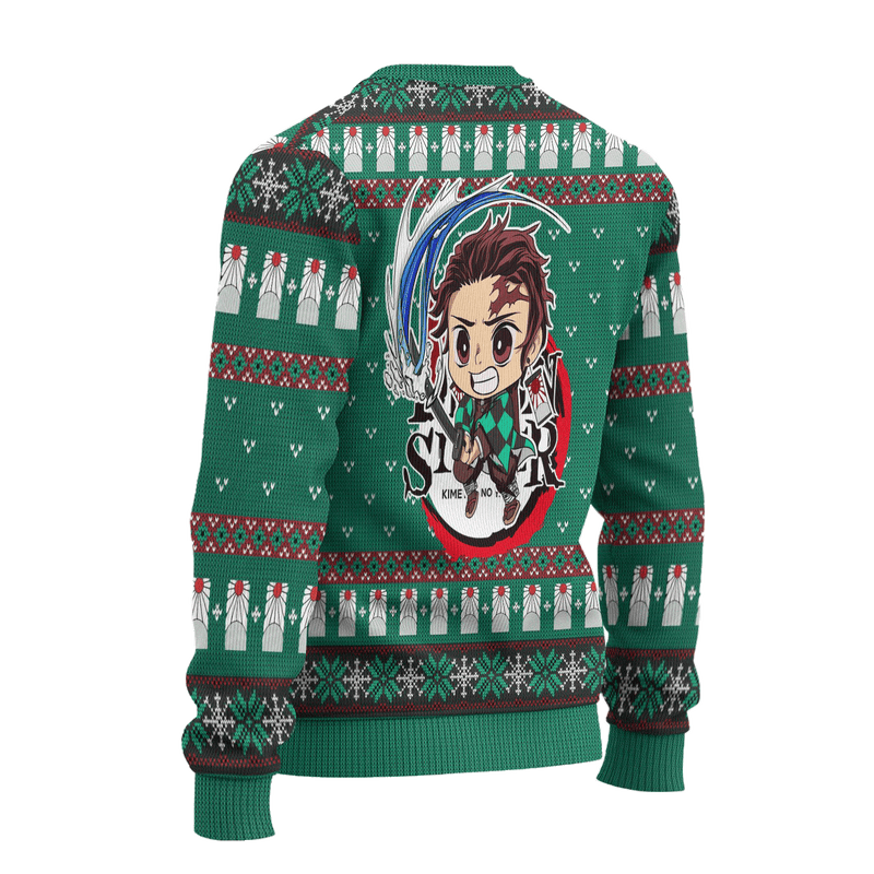 Tanjiro Kamado Demon Slayer Anime Ugly Christmas Sweater Xmas Gift Nearkii