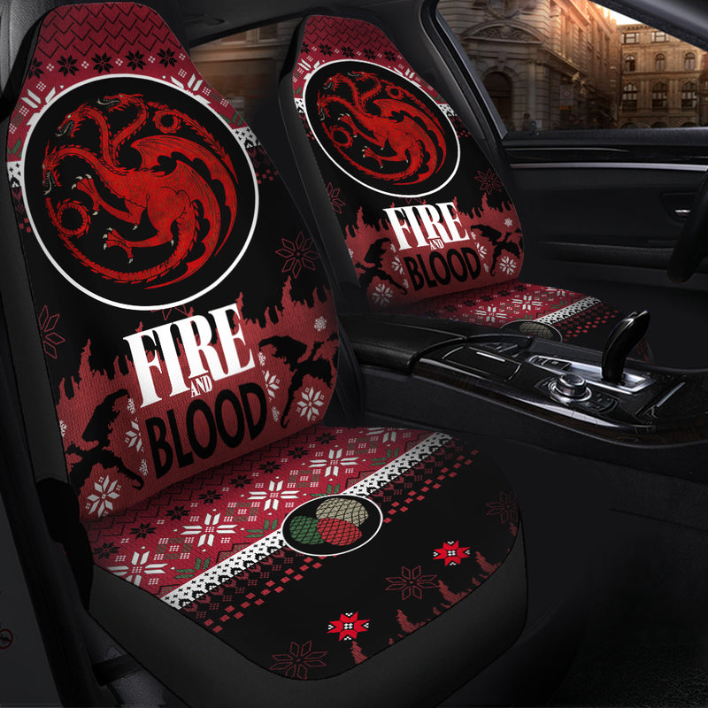 Christmas Game Of Thrones Targaryen Christmas Premium Custom Car Seat Covers Decor Protectors Nearkii