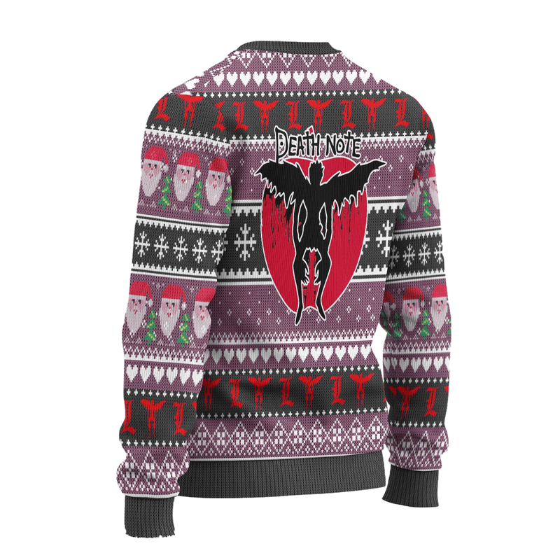 Near Anime Ugly Christmas Sweater Custom Death Note Xmas Gift Nearkii