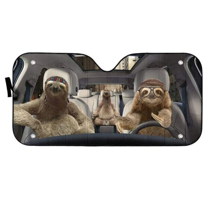 Sloths Custom Car Auto Sun Shades Windshield Accessories Decor Gift Nearkii