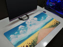 Painting Sunflowers Blue Sky Mouse Mat Nearkii