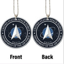 Military US Space Force Car Ornament Custom Car Accessories Decorations Nearkii