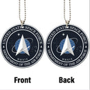Military US Space Force Car Ornament Custom Car Accessories Decorations Nearkii