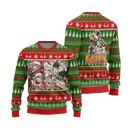 Dr Stone Anime Ugly Christmas Sweater Custom Green Xmas Gift Nearkii