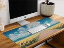 Painting Sunflowers Blue Sky Mouse Mat Nearkii